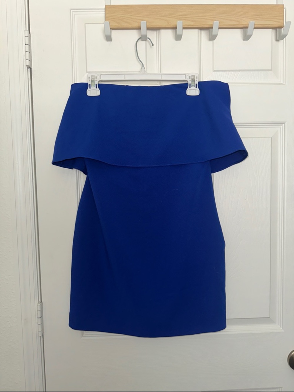 Off-Shoulder Royal Blue Women’s Dress